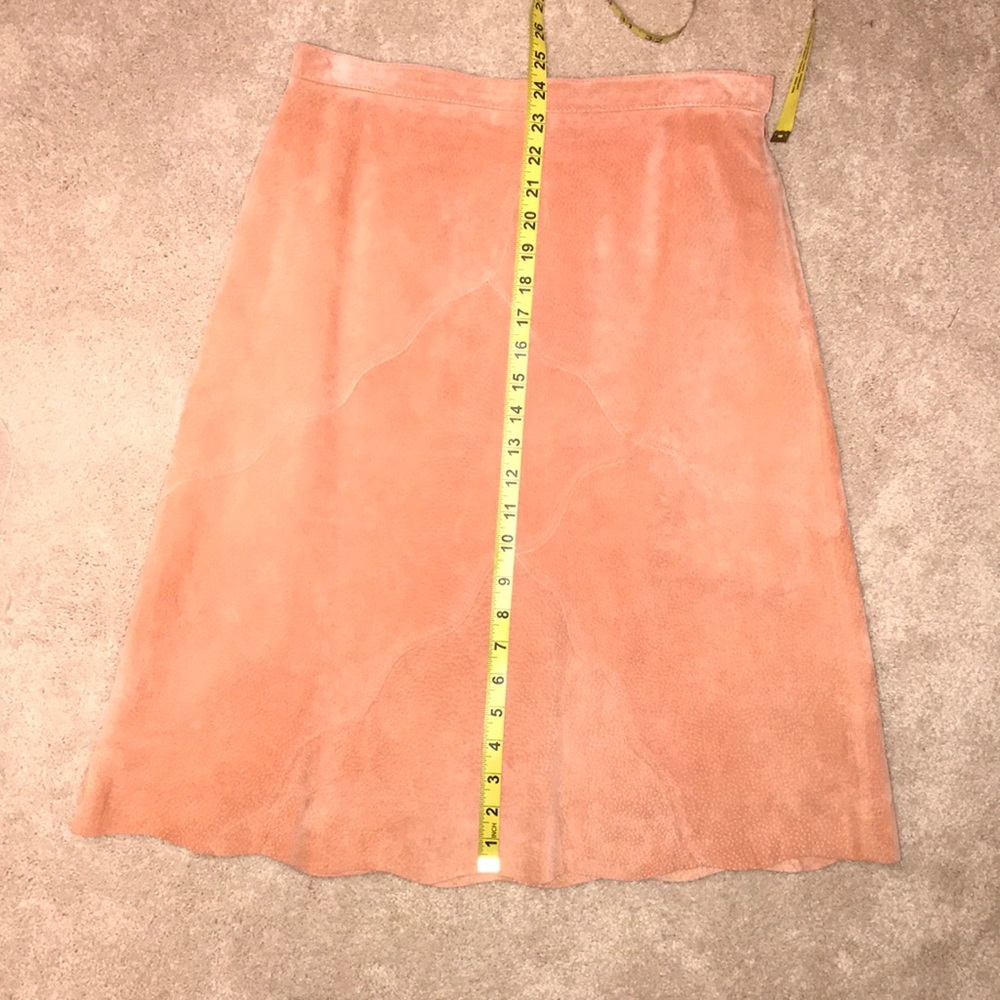 🔥😍 Peach 100% leather A line skirt - Picture 7 of 8